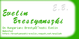 evelin brestyanszki business card